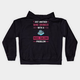 Wine Drinker Model Building Builder Kids Hoodie